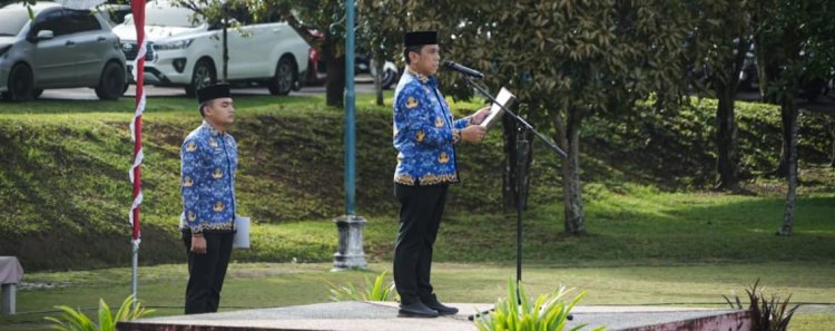 Sekda Kuansing Pimpin Hardiknas 2026, Tegaskan Komitmen Pendidikan Berkualitas