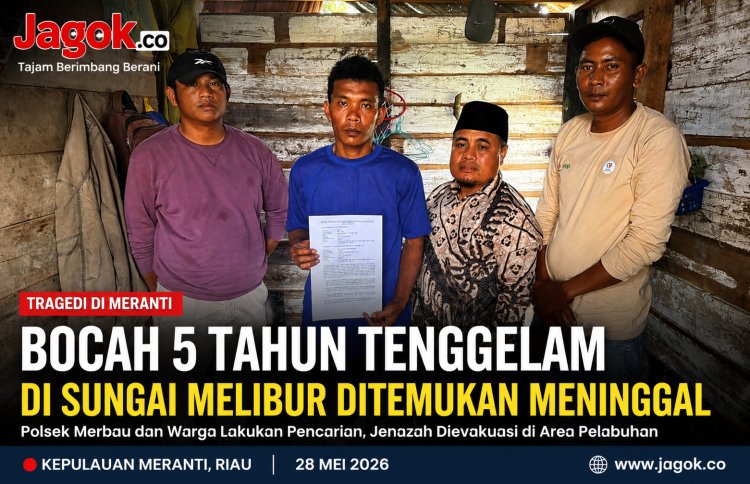 Bocah Tenggelam di Sungai Melibur Ditemukan Meninggal, Polsek Merbau dan Warga Lakukan Evakuasi