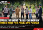 Jembatan Merah Putih Sungai Kuning Hampir Rampung, Kapolres Turun Langsung