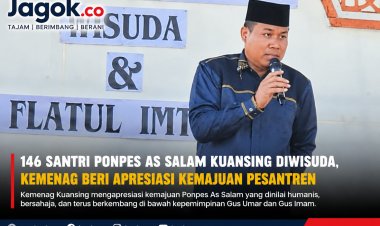 Kemenag Kuansing Apresiasi Ponpes As Salam saat Wisuda 146 Santri