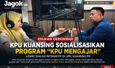 Program KPU Mengajar Perkuat Literasi Demokrasi di Kuansing