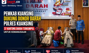 Pemkab Kuansing Dukung Donor Darah Polres, 37 Kantong Darah Terkumpul