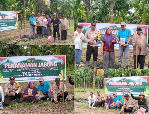 Dukung Swasembada Pangan Nasional, Bhabinkamtibmas Desa Bandul Tanam Jagung Pipil