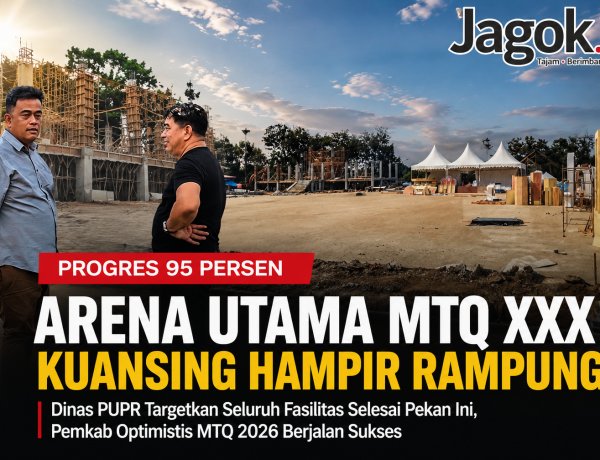 Arena Utama MTQ XXX Kuansing Hampir Rampung, Siap Digunakan Pekan Ini
