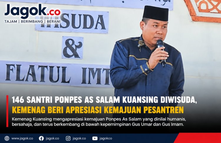 Kemenag Kuansing Apresiasi Ponpes As Salam saat Wisuda 146 Santri