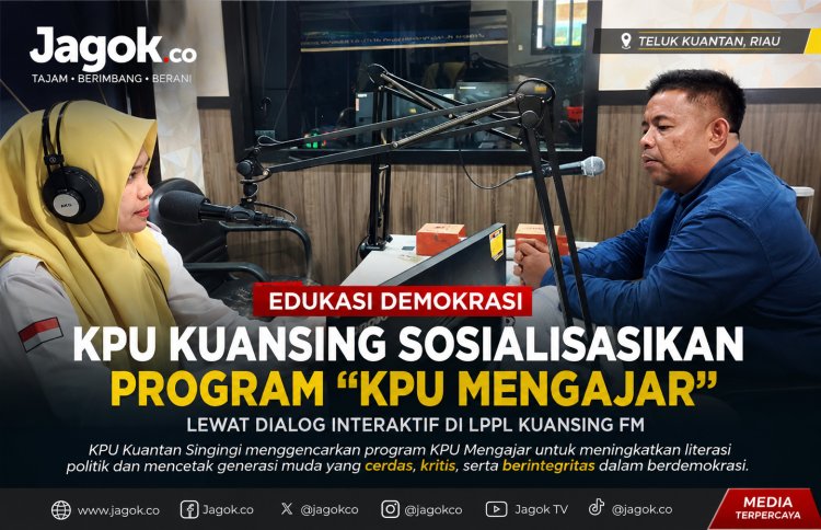 Program KPU Mengajar Perkuat Literasi Demokrasi di Kuansing