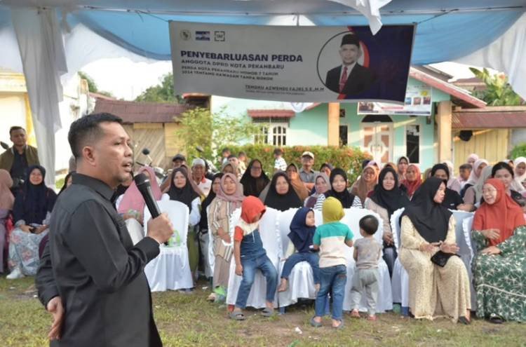 Wakil Ketua DPRD Pekanbaru Sosialisasikan Perda P4GN, Ajak Masyarakat Perangi Penyalahgunaan Narkoba