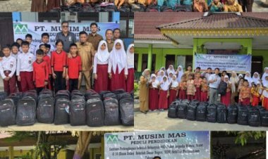 PT Musim Mas Salurkan 480 Paket Perlengkapan Sekolah Secara Gratis Bentuk Peduli Dunia Pendidikan
