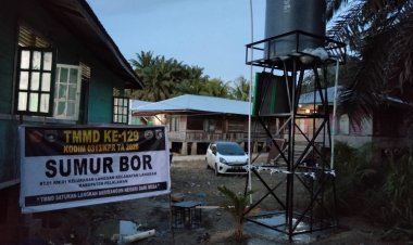 Siap Manfaatkan Air Bersih, Pembangunan Sumur Bor TMMD ke-129 Kodim 0313/KPR di Musholla Alfaizin Rampung 100 Persen