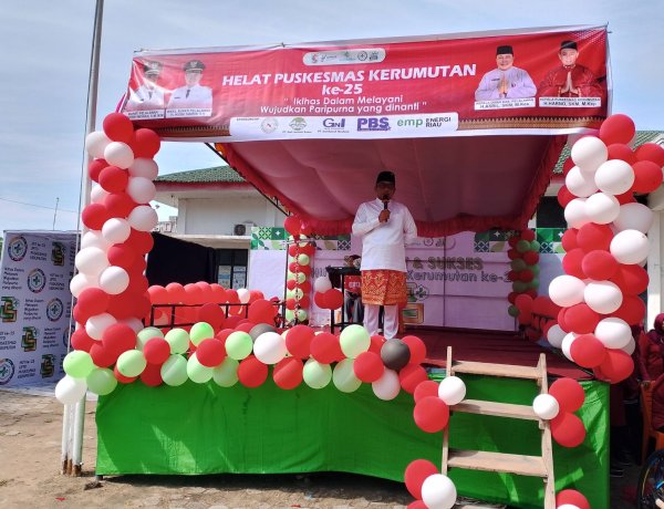 Bupati Zukri Hadiri HUT Puskesmas Kerumutan ke-25