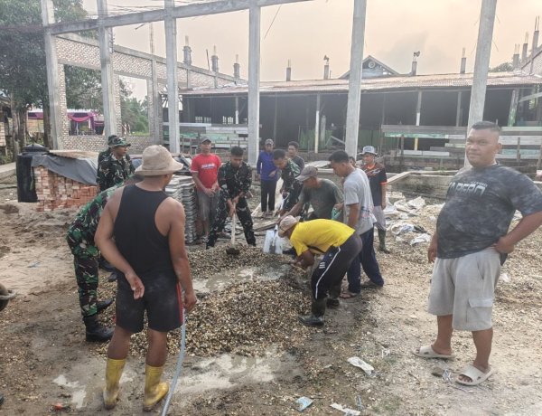 Memasuki H-3 Penutupan, Satgas TMMD ke-129 Kodim 0313/KPR dan Warga 'Serbu' Seluruh Titik Pembangunan di Pangkalan Terap