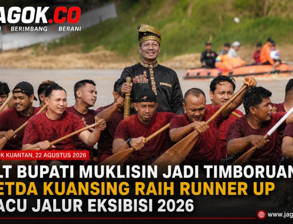 PLT Bupati Muklisin Jadi Timboruang, Setda Kuansing Runner Up Pacu Jalur