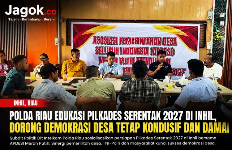 Polda Riau Edukasi Pilkades Serentak 2027 di Inhil