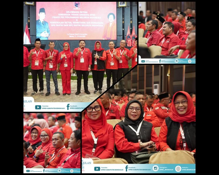 Fraksi PDI Perjuangan Bengkalis Ikuti Bimtek Regional Sumatera